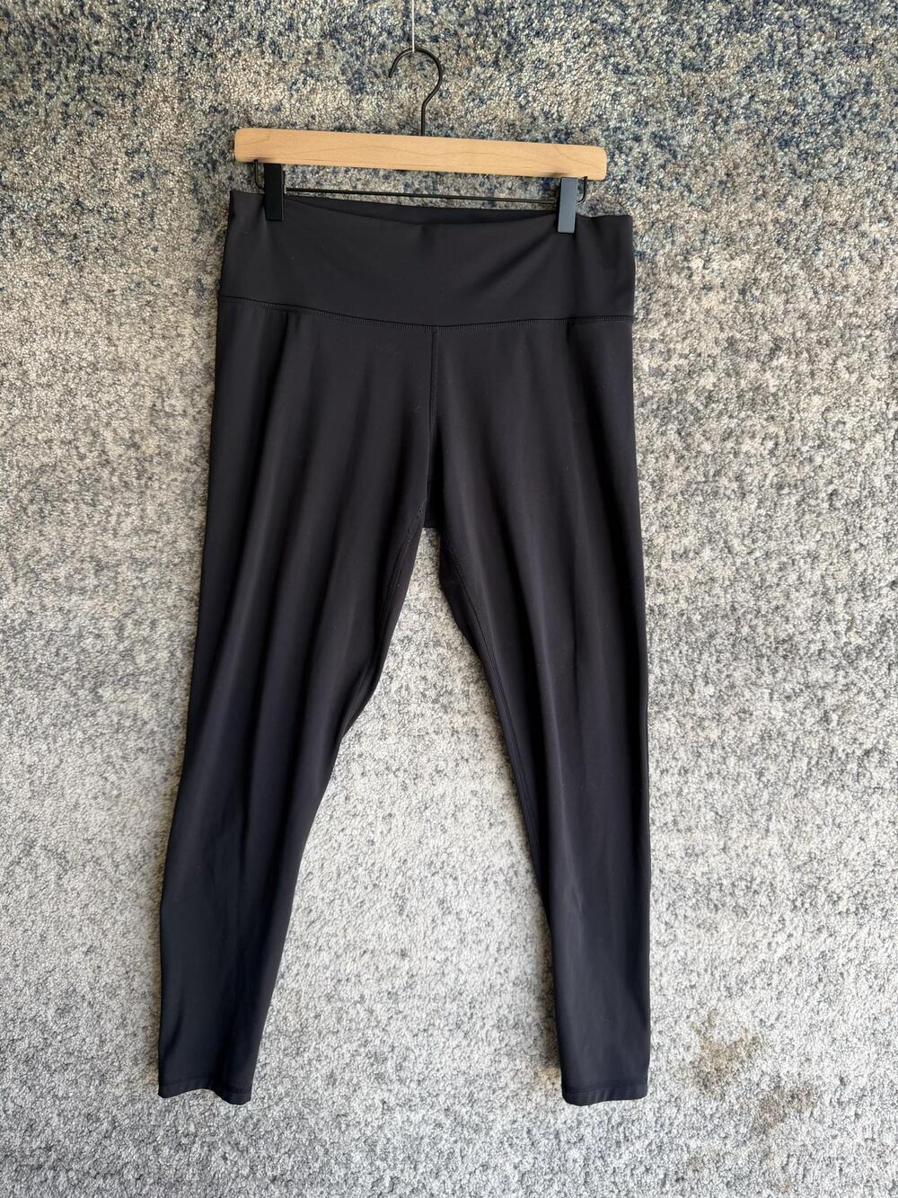 Adidas Leggings Womens Large Black Ankle Yoga Pants Athletic Gym Training